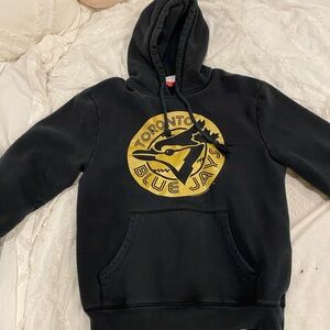 Black and gold blue jays hoodie size large